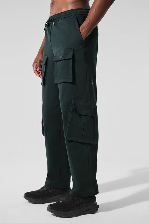 alo Men's Northstar Cargo Pant - Charcoal Green