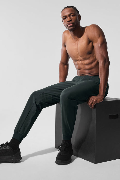 alo Men's Co-Op Pant - Charcoal Green
