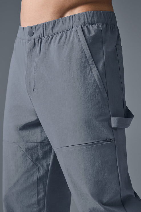 alo Men's Co-Op Carpenter Track Pant - Steel Grey