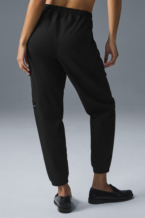alo Women's Edition Sueded Jogger - Black