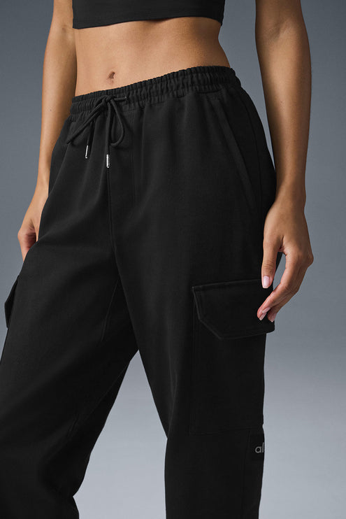 alo Women's Edition Sueded Jogger - Black