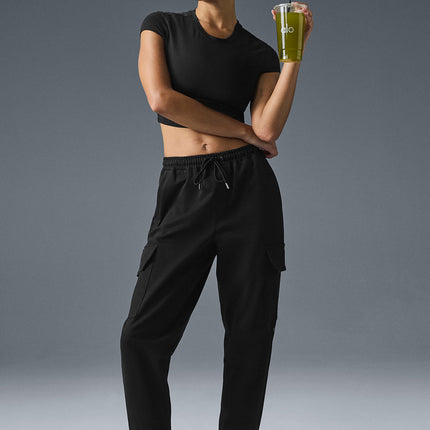 alo Women's Edition Sueded Jogger - Black