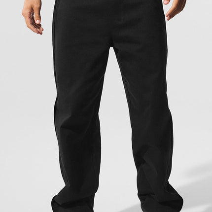 alo Men's Edition Sueded Straight Leg Pant - Black