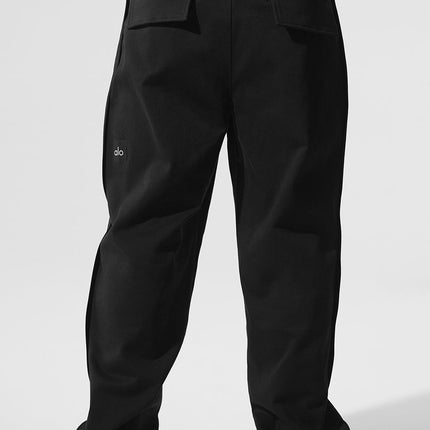alo Men's Edition Sueded Straight Leg Pant - Black