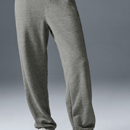 alo Women's Triumph Restore Sweatpant - Grey Triblend