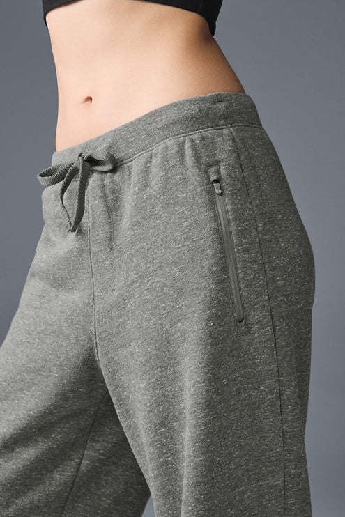 alo Women's Triumph Restore Sweatpant - Grey Triblend
