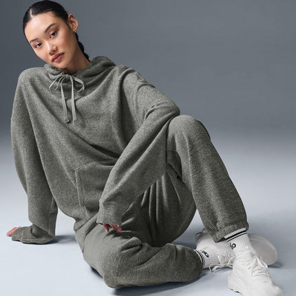 alo Women's Triumph Restore Sweatpant - Grey Triblend
