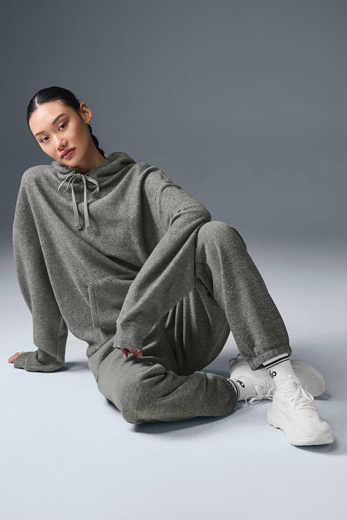 alo Women's Triumph Restore Sweatpant - Grey Triblend