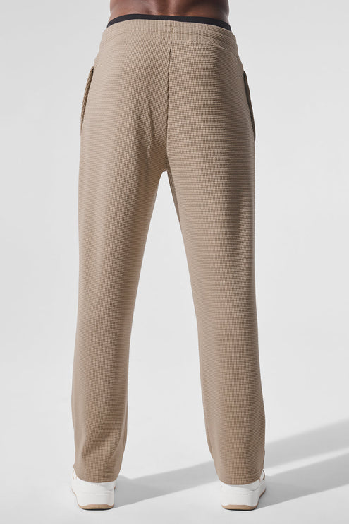 alo Men's Elevate Waffle Straight Leg Pant - Gravel