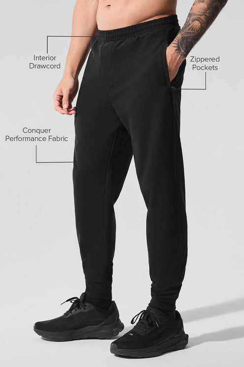 alo Men's Conquer Max Performance Jogger - Black