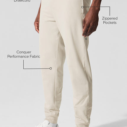 alo Men's Conquer Max Performance Jogger - Bone