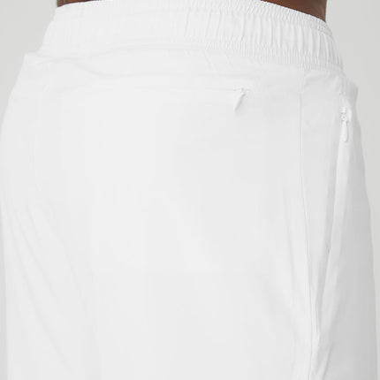 alo Men's 7" Unity 2-In-1 Short - White/White