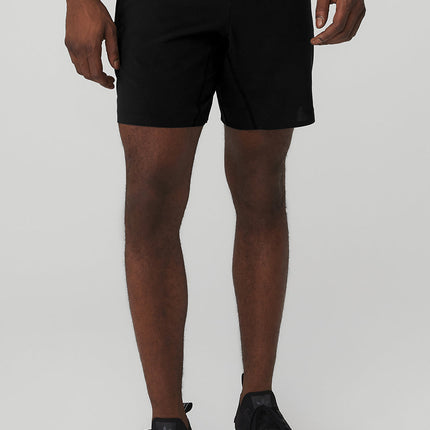 alo Men's 7” Advance 2-In-1 Short - Black