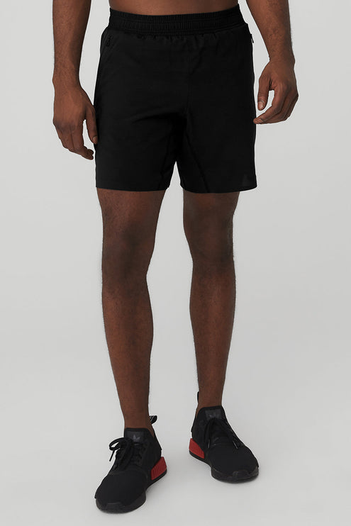 alo Men's 7” Advance 2-In-1 Short - Black
