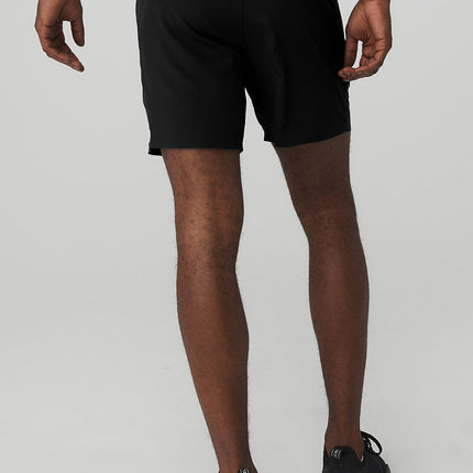 alo Men's 7” Advance 2-In-1 Short - Black