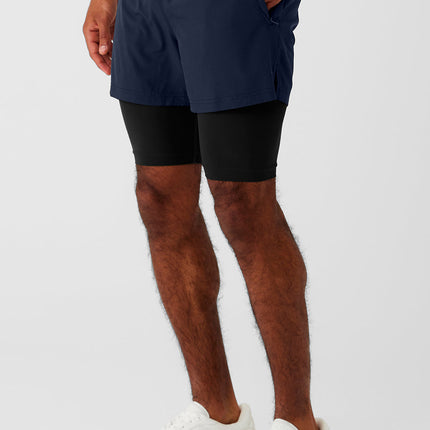 alo Men's 5" Revival 2-in-1 Short - Navy/Black