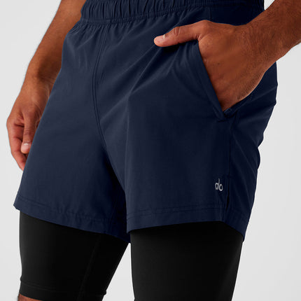 alo Men's 5" Revival 2-in-1 Short - Navy/Black