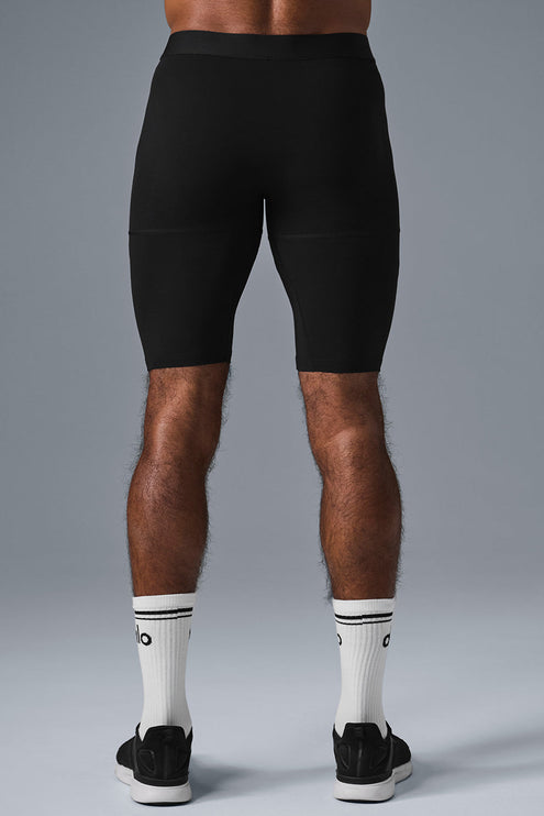 alo Men's 9" Flight Compression Short - Black