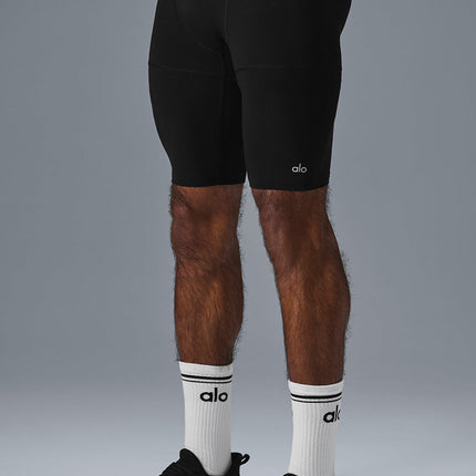 alo Men's 9" Flight Compression Short - Black