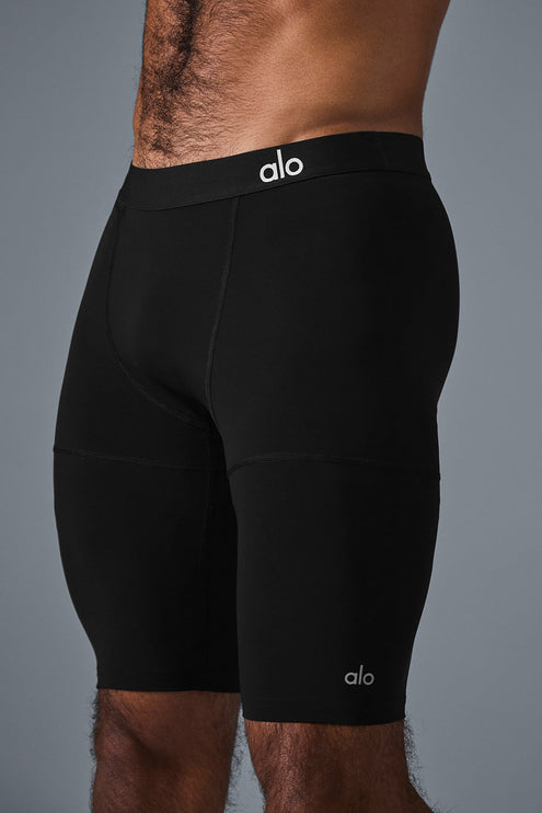 alo Men's 9" Flight Compression Short - Black