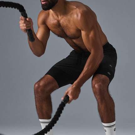 alo Men's 9" Flight Compression Short - Black