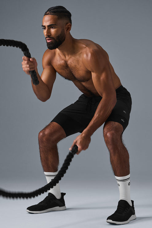 alo Men's 9" Flight Compression Short - Black