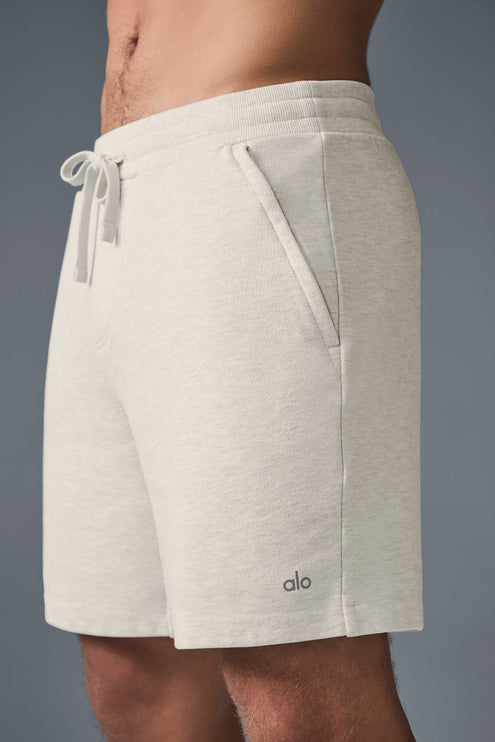 alo Men's Chill Short - Oatmeal Heather