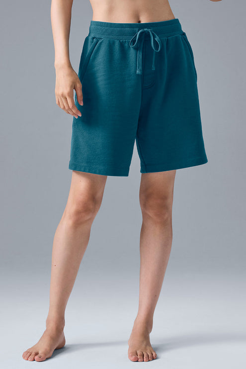 alo Women's Chill Short - Oceanic Teal