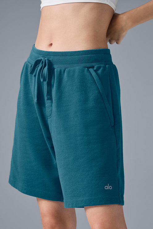 alo Women's Chill Short - Oceanic Teal