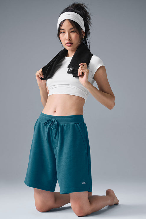 alo Women's Chill Short - Oceanic Teal