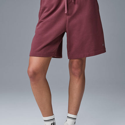 alo Women's Chill Short - Burgundy Truffle