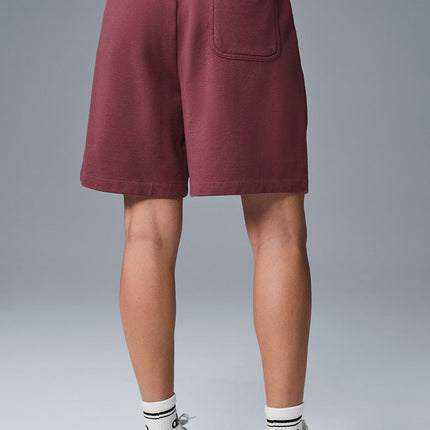 alo Women's Chill Short - Burgundy Truffle