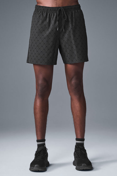 alo Men's 7'' Diamond Circuit Short - Anthracite/Black