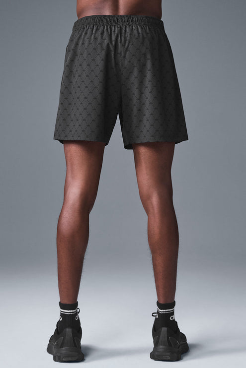 alo Men's 7'' Diamond Circuit Short - Anthracite/Black
