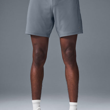 alo Men's 7" Conquer React Performance Short - Steel Grey