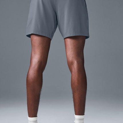alo Men's 7" Conquer React Performance Short - Steel Grey