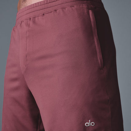 alo Men's 7" Conquer React Performance Short - Burgundy Truffle