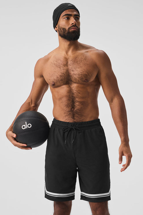 alo Men's 9" Traction Arena Short - Black
