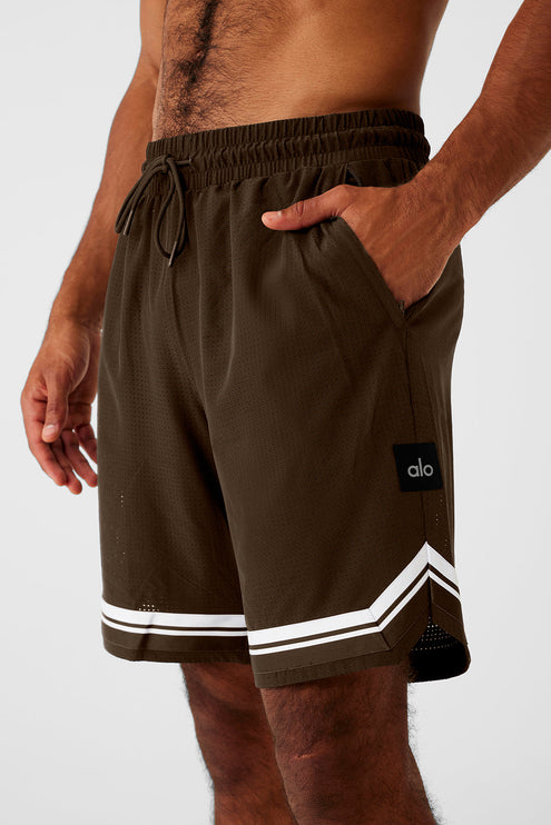 alo Men's 9" Traction Arena Short - Espresso