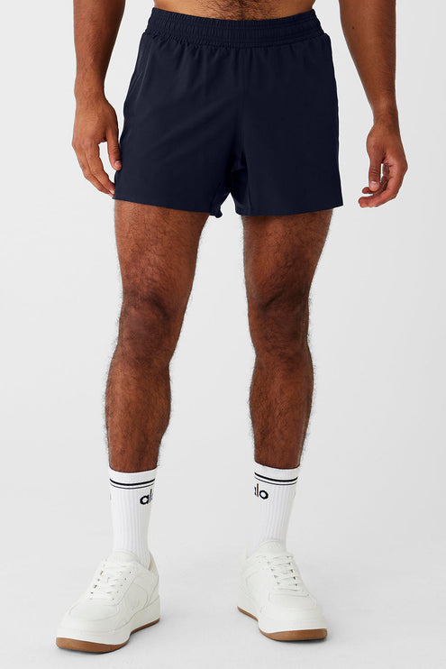 alo Men's 5" Adapt Running Short - Navy