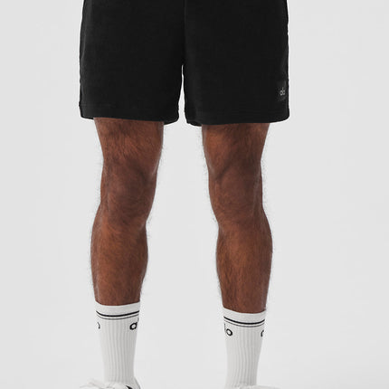 alo Men's 7" Coastal Terry Short - Black