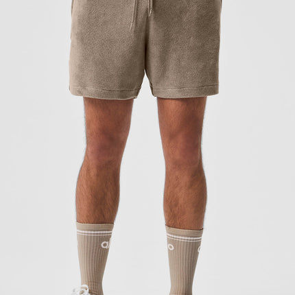 alo Men's 7" Coastal Terry Short - Gravel
