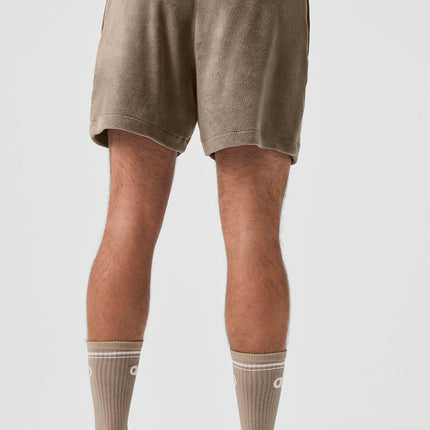 alo Men's 7" Coastal Terry Short - Gravel