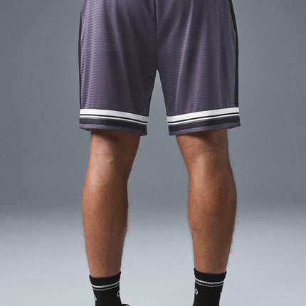 alo Men's 7" Key Mesh Basketball Short - Italian Plum