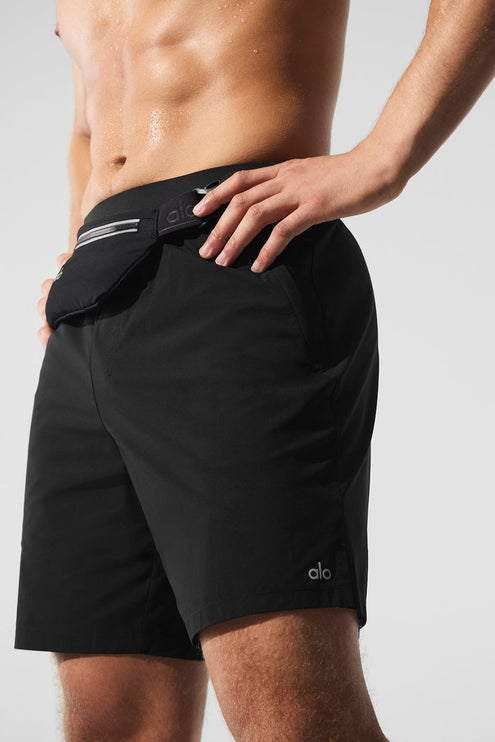 alo Men's 7" Repetition Short - Black
