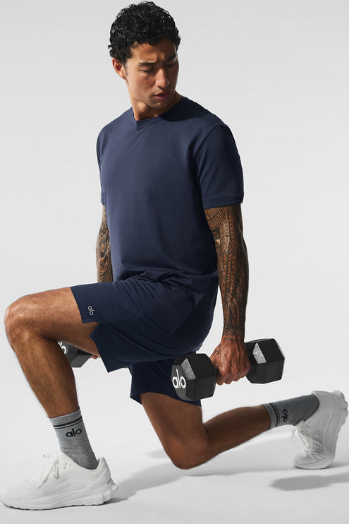 alo Men's 7" Repetition Short - Navy