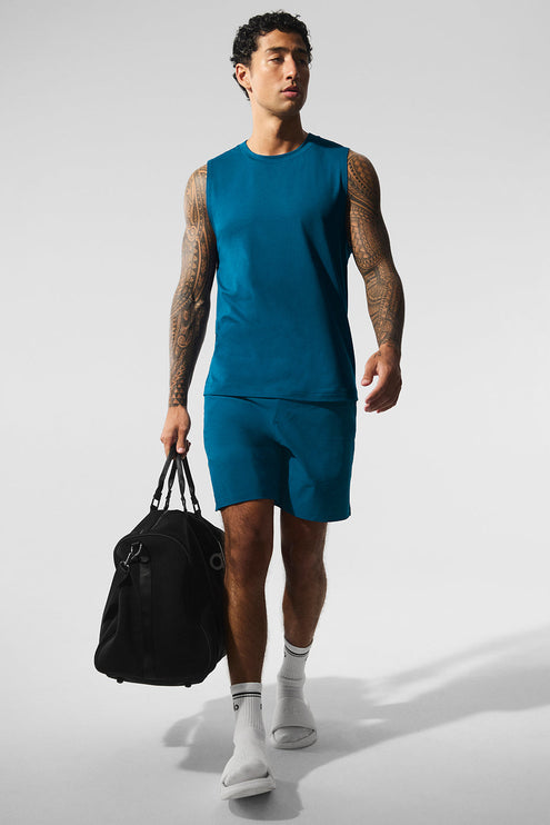 alo Men's 7" Repetition Short - Eclipse Blue