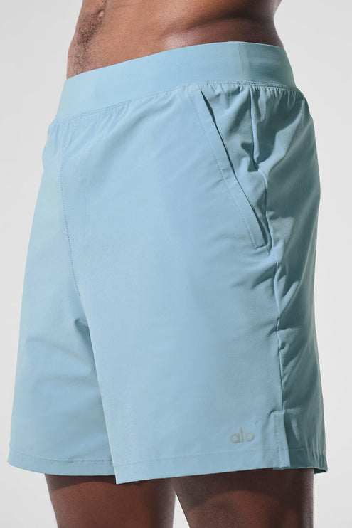 alo Men's 7" Repetition Short - Celestial Blue