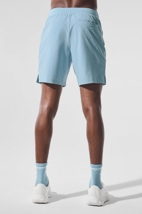 alo Men's 7" Repetition Short - Celestial Blue