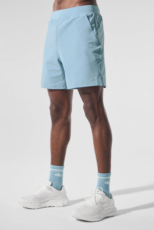alo Men's 7" Repetition Short - Celestial Blue